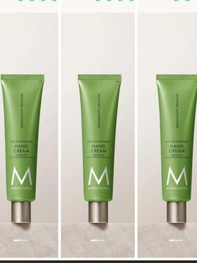 Moroccanoil Bergamote Fraîche Hand Cream. 3.4 oz ( 3 pieces) new